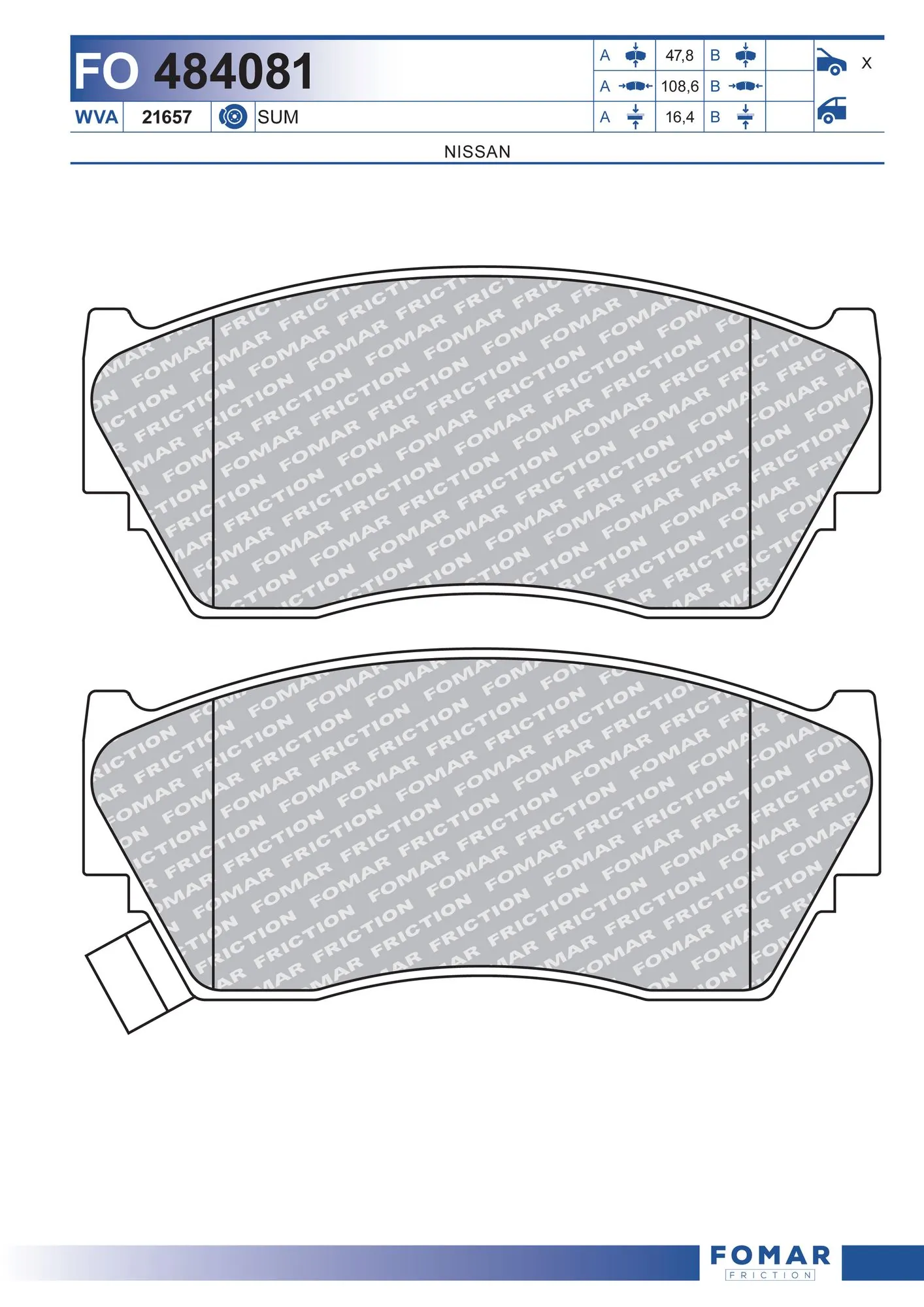Brake Pad Set, disc brake